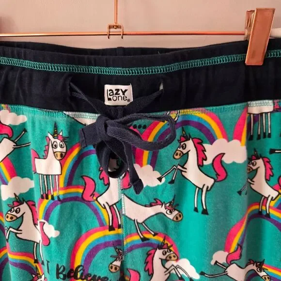 Unicorn Rainbow Womens Pajama Pants - Picture 2 of 5